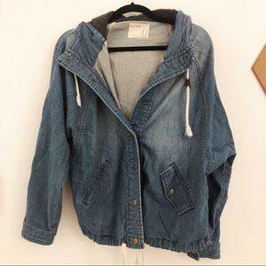 Hooded Denim Jacket